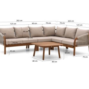 Bellagio Perzano Ecklounge-Set 5-teilig