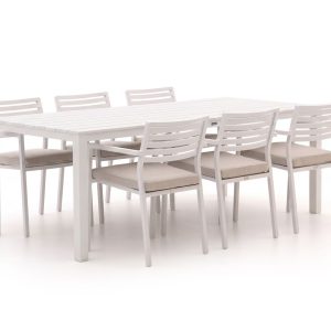 Bellagio Rumo/Menzano 220 cm Gartenmöbel-Set 7-teilig stapelbar