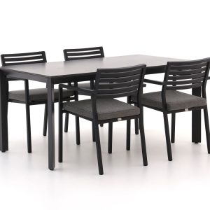 Bellagio Rumo/Sestino 160 cm Gartenmöbel-Set 5-teilig stapelbar