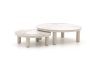 Bellagio Sarsina Lounge Gartentisch-Set ø 85 cm(h:27 cm)/ø 65 cm (h:21 cm)