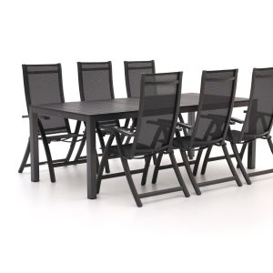 Bellagio Trappeto/Fidenza 220 cm Gartenmöbel-Set 7-Teilig verstellbar