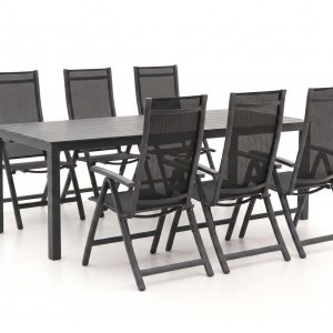 Bellagio Trappeto/Menzano 220 cm Gartenmöbel-Set 7-teilig verstellbar