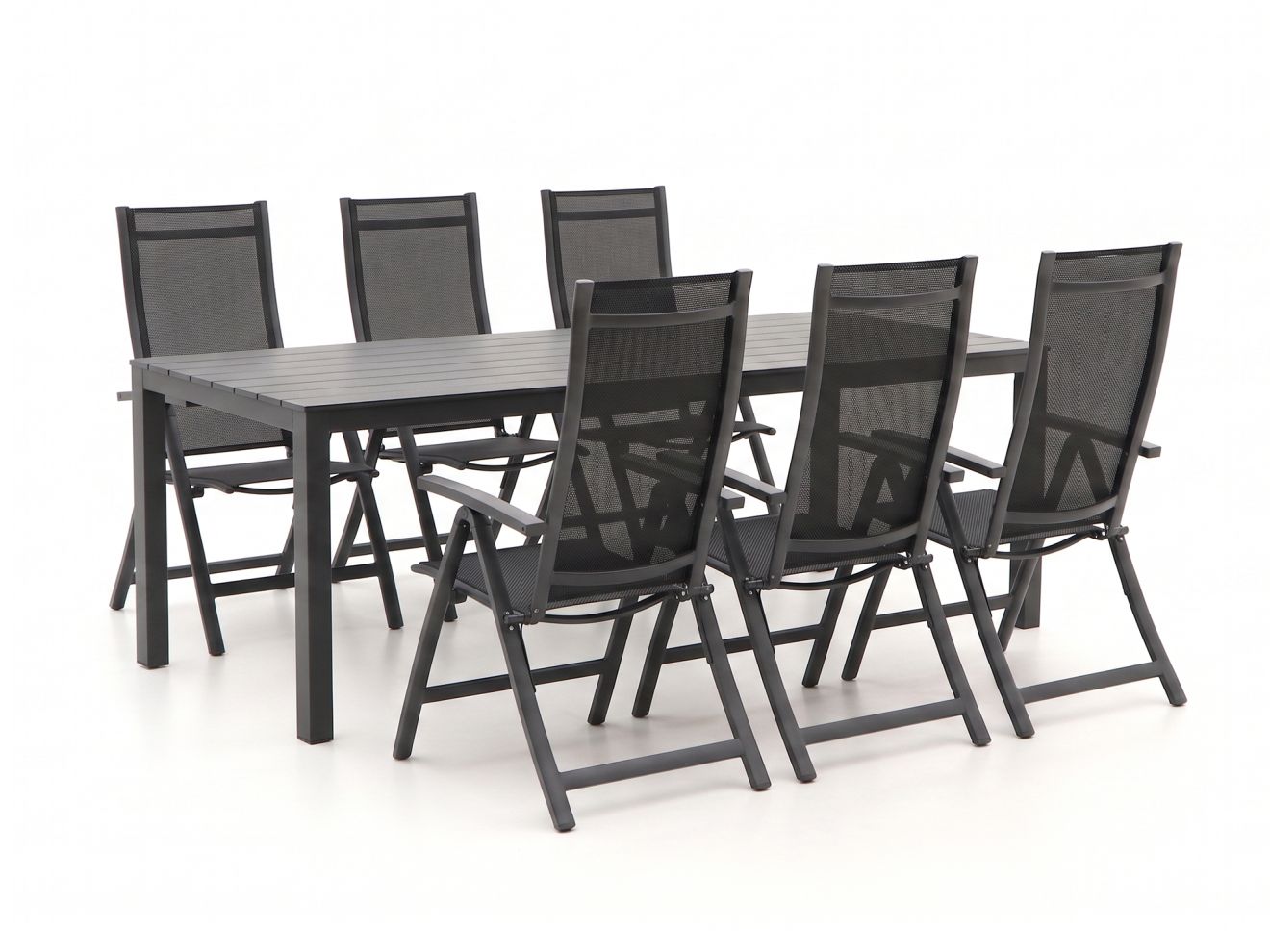 Bellagio Trappeto/Menzano 220 cm Gartenmöbel-Set 7-teilig verstellbar