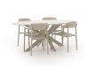 Bellagio Valli/Furato Ellipse 200 cm Gartenmöbel-Set 5-teilig