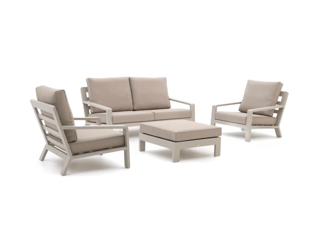 Bellagio Vazzola Sessel-Sofa Lounge-Set 4-teilig