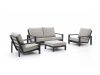 Bellagio Vezzano Sessel-Sofa Lounge-Set 4-teilig