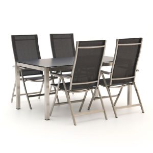 Bernstein Freiburg/Koblenz 160cm Gartenmöbel-Set 5-teilig verstellbar