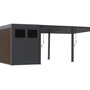 Cedrino Pergola 530x360x255 cm inkl. Stauraum 360x200 cm