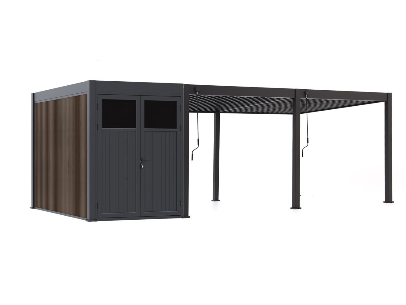 Cedrino Pergola 530x360x255 cm inkl. Stauraum 360x200 cm