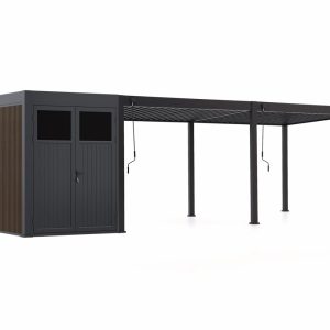 Cedrino Pergola 600x300x255 cm inkl. Stauraum 300x200 cm