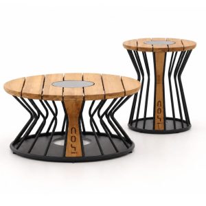 Cosilumia Beistelltisch-Set ø 70 cm (H: 41 cm)/ø 52 cm (H: 60 cm)