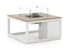 Cosiraw Lounge Feuertisch 100x100x55 cm