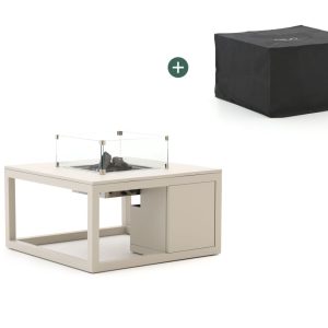 Cosiraw Lounge Feuertisch 100x100x55 cm