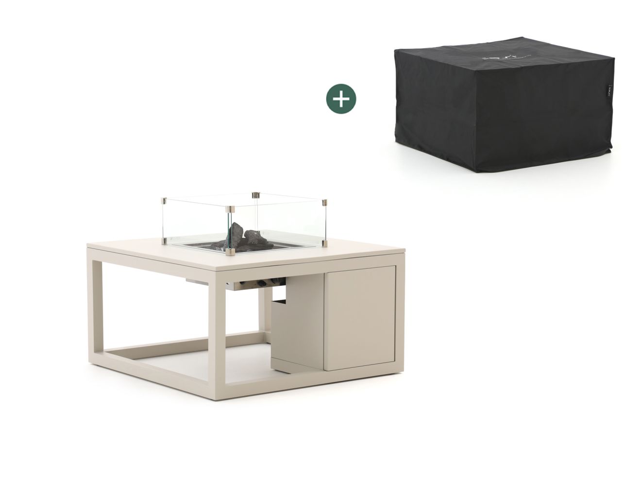 Cosiraw Lounge Feuertisch 100x100x55 cm