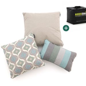 Dekokissen Set Retro Waves Taupe
