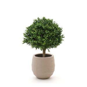 Designplants/Luca Lifestyle Buxus Kugel Kunstpflanze (h:40 cm) mit Bordo Balloon Blumentopf