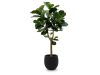 Designplants/Luca Lifestyle Lyrata Y Kunstbaum (h:170 cm) mit Grigio Balloon Blumentopf