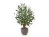 Designplants/Luca Lifestyle Oliven Bonsai Kunstpflanze (h:90 cm) mit Grigio New Egg Blumentopf