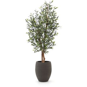 Designplants/Luca Lifestyle Oliven Kunstbaum (h:150 cm) mit Terreno Tall Balloon Blumentopf