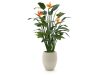 Designplants/Luca Lifestyle Strelitzia Kunstpflanze (h:145 cm) mit Grigio Tall Balloon Blumentopf
