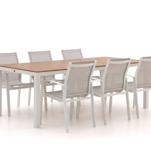 Forza Altea/Fidenza 220 cm Gartenmöbel-Set 7-teilig stapelbar