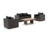 Forza Barolo/ROUGH-L 120 cm Sessel-Sofa Lounge-Set 4-teilig