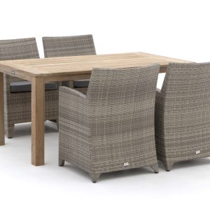 Forza Barolo/ROUGH-S 160 cm Gartenmöbel-Set 5-teilig