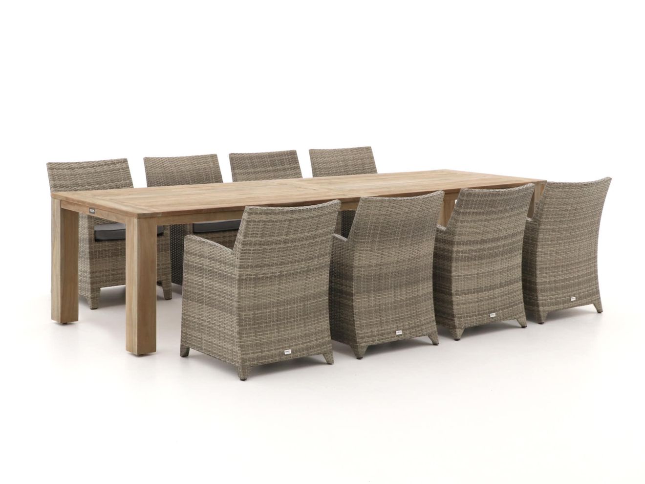 Forza Barolo/ROUGH-X 320 cm Gartenmöbel-Set 9-teilig