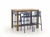 Forza Cali/ROUGH-X 135 cm Gartenbar-Set 5-teilig stapelbar