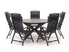 Forza Capri/Fidenza ø 149 cm Gartenmöbel-Set 6-teilig verstellbar