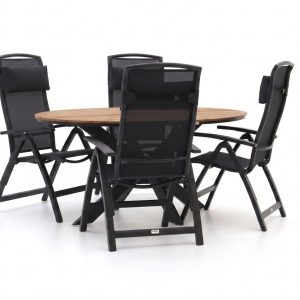 Forza Capri/Fidenza oval 180 cm Gartenmöbel-Set 5-teilig verstellbar