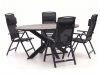Forza Capri/Fidenza oval 180 cm Gartenmöbel-Set 5-teilig verstellbar