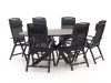 Forza Capri/Fidenza oval 220 cm Gartenmöbel-Set 7-teilig verstellbar