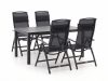 Forza Capri/Menzano 160 cm Gartenmöbel-Set 5-teilig verstellbar