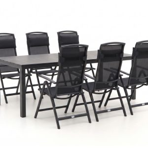 Forza Capri/Menzano 220 cm Gartenmöbel-Set 7-teilig verstellbar