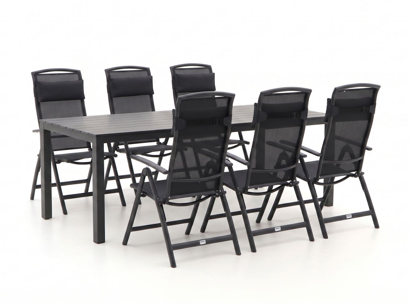 Forza Capri/Menzano 220 cm Gartenmöbel-Set 7-teilig verstellbar