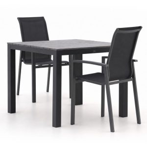 Forza Centallo/Fidenza 90 cm Gartenmöbel-Set 3-teilig stapelbar