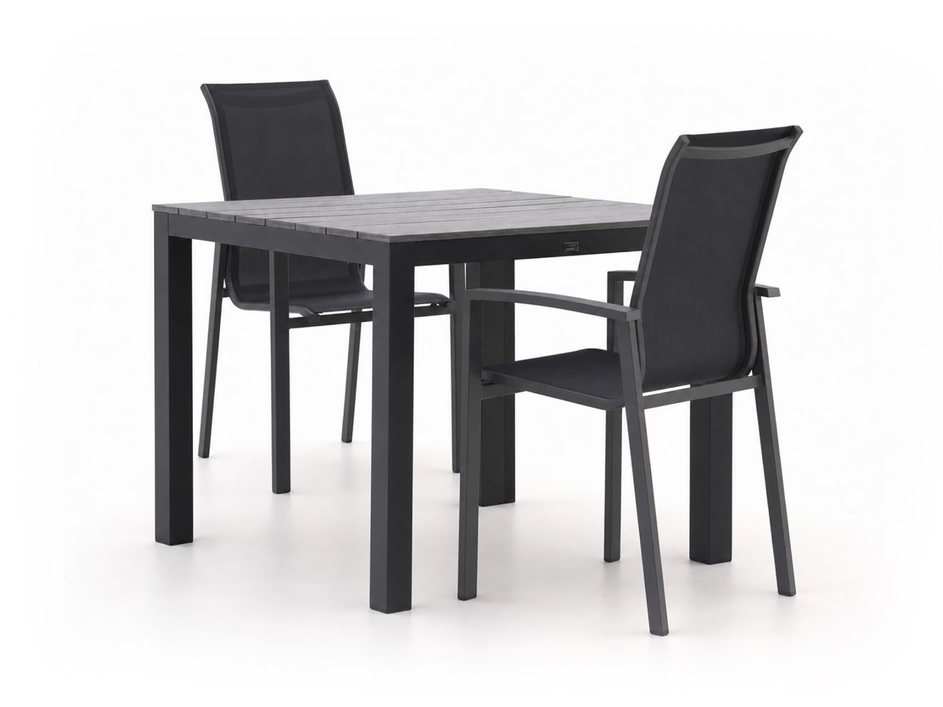 Forza Centallo/Fidenza 90 cm Gartenmöbel-Set 3-teilig stapelbar
