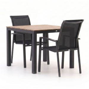 Forza Centallo/Fidenza 90 cm Gartenmöbel-Set 3-teilig stapelbar