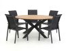 Forza Centallo/Fidenza ø 149 cm Gartenmöbel-Set 6-teilig stapelbar