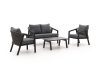 Forza Iseo Sessel-Sofa Lounge-Set 4-teilig