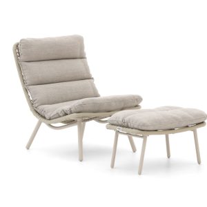 Forza Marradi Gartensessel mit Gartenhocker