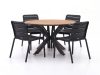 Forza Narni/Fidenza ø 126 cm Gartenmöbel-Set 5-teilig stapelbar
