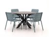 Forza Narni/Fidenza ø 126 cm Gartenmöbel-Set 5-teilig stapelbar