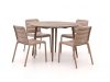 Forza Narni/ROUGH-K ø 115 cm Gartenmöbel-Set 5-teilig stapelbar