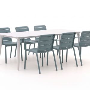Forza Narni/Sora 220 cm Gartenmöbel-Set 7-teilig stapelbar