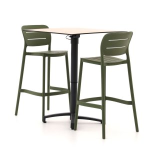 Forza Pazzia/Canzo 70 cm Gartenbar-Set  3-teilig stapelbar verstellbar