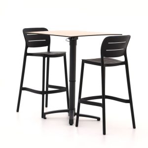 Forza Pazzia/Canzo 70 cm Gartenbar-Set  3-teilig stapelbar verstellbar
