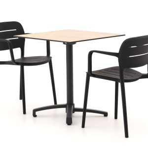 Forza Pazzia/Canzo 70 cm Gartenmöbel-Set 3-teilig stapelbar