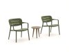 Forza Pazzia/ROUGH-K Balkonmöbel-Set 3-teilig